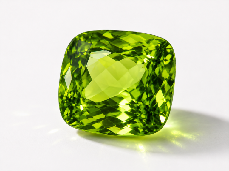 Péridot taille coussin - Guide The Fine Gems