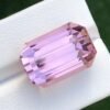 orange pink Kunzite emerald cut 32.53 CT