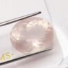 quartz pink oval cut 20.05 carats