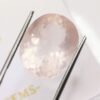 quartz pink oval cut 20.05 carats