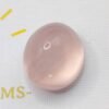 quartz pink cabochon cut 27.29 carats