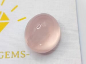 quartz pink cabochon cut 27.29 carats