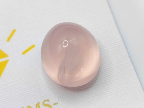 quartz pink cabochon cut 27.29 carats
