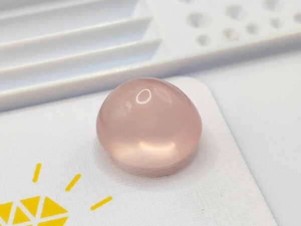 quartz pink cabochon cut 27.29 carats
