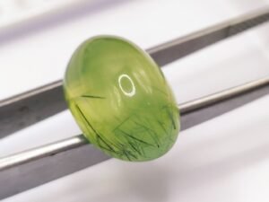 prehnite green cabochon 23.92 carats