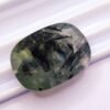 prehnite green cushion cut 18.54 carats