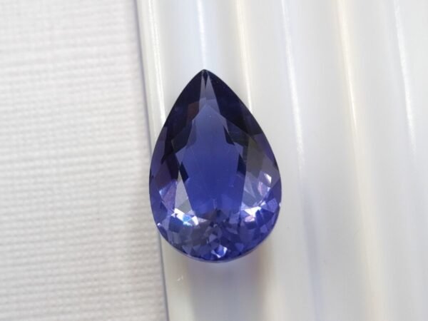 Iolite cordierite blue pear cut 3.26 carats