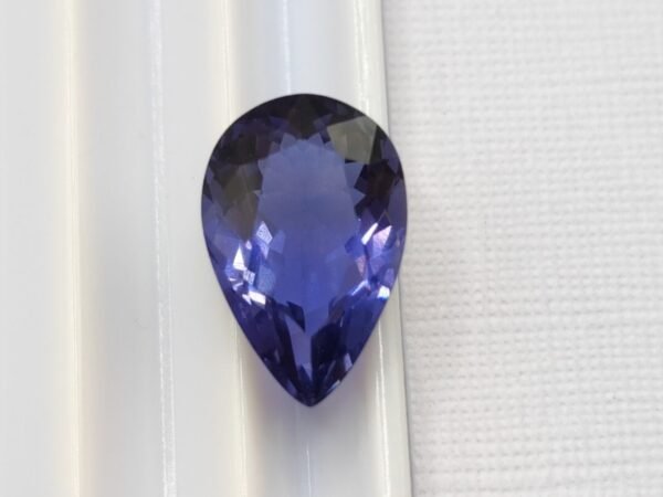 Iolite cordierite blue pear cut 3.26 carats