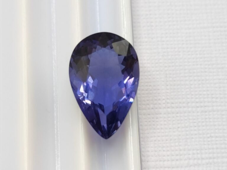 Iolite cordierite blue pear cut 3.26 carats