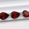 lot 3 grenats red pear cut 5.60 carats