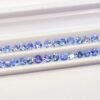 lot 30 tanzanites bluish violet round cut 3.25 carats