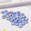 lot 30 tanzanites bluish violet round cut 3.25 carats