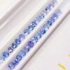 lot 30 tanzanites bluish violet round cut 3.25 carats