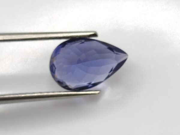 Iolite cordierite blue pear cut 3.26 carats
