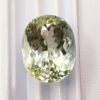 spodumene green oval cut 32.16 carats