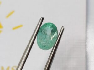 green emerald oval cut 1.85 carats