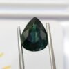 saphir blue green pear cut 5.20 carats