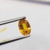 saphir yellow oval cut 1.11 carats