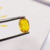 saphir yellow oval cut 1.11 carats