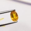 saphir yellow oval cut 1.11 carats