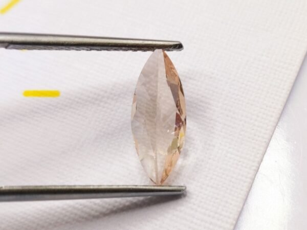 morganite peach pink marquise cut 1.62 carats