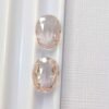 lotmorganite peach pink oval cut 1.66 carats