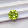 peridot green round cut 2.55 carats