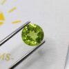 peridot green round cut 2.55 carats