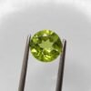peridot green round cut 2.55 carats
