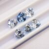 lot 6 saphirs light blue pear cut 3.27 carats