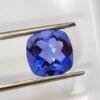 fluorite color change blue violet cushion cut 6.32 carats