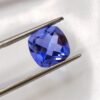 fluorite color change blue violet cushion cut 6.32 carats