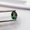 saphir blue green oval cut 1.16 carats