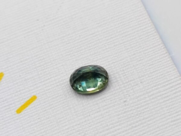 saphir blue green oval cut 1.16 carats