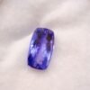 bluish violet tanzanite cushion cut 2.41 carats