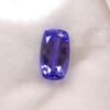 bluish violet tanzanite cushion cut 2.41 carats