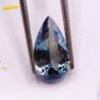 blue green pear cut tanzanite 4.07 carats