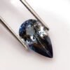 blue green pear cut tanzanite 4.07 carats