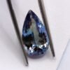 blue green pear cut tanzanite 4.07 carats
