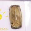 diaspore zultanite yellowish green pinkish brown cushion cut 55.18 carats