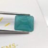 grandidierite blue green emerald cut 6.62 carats