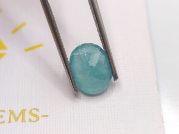 grandidierite blue green oval cut 2.66 carats