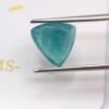 grandidierite blue green trillon cut 4.41 carats