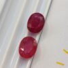 heated red rubis oval cut 8.29 carats