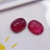 heated red rubis oval cut 8.29 carats
