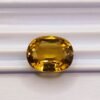 yellow citrine oval cut 9.90 carats