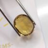 yellow citrine oval cut 9.90 carats