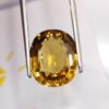 yellow citrine oval cut 9.90 carats