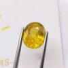 sphene yellow oval cut 4.08 carats