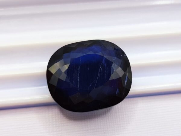 Iolite/cordierite bluish violet oval cut 14.16 carats